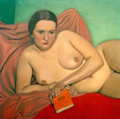本を持って裸の女性 作： Felix Edouard Vallotton