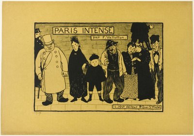 パリ・インテンスへの口絵 作： Felix Edouard Vallotton