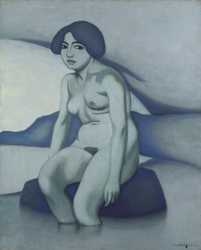 緑のヌード、1916 作： Felix Edouard Vallotton