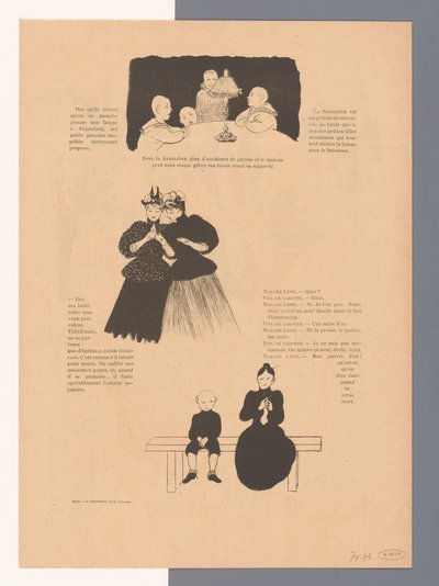 人々のグループと2人の司祭 NIB (オブジェクトのタイトル) 作： Felix Edouard Vallotton