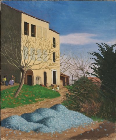 太陽の下の家、ブルーストーンズ、1920 作： Felix Edouard Vallotton