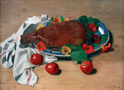 ハムとトマト 作： Felix Edouard Vallotton