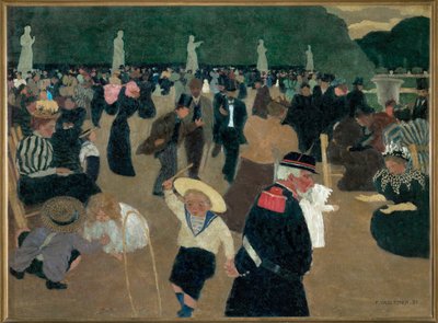 リュクサンブール庭園 作： Felix Edouard Vallotton