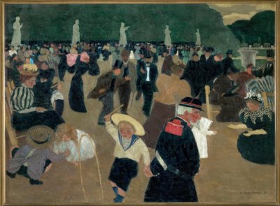 ルクセンブルクガーデン 作： Felix Edouard Vallotton