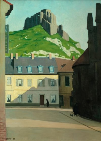 シャトーガイヤールとアンデリス広場 作： Felix Edouard Vallotton