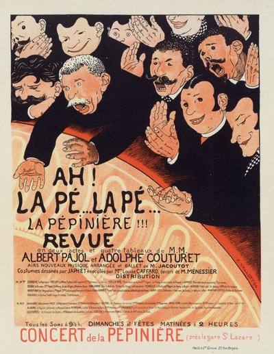 La Pepiniere Revue、1896～1899年頃。 作： Felix Edouard Vallotton