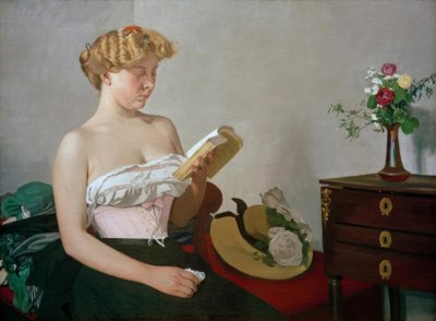 読書 作： Felix Edouard Vallotton