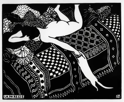 怠惰 作： Felix Edouard Vallotton