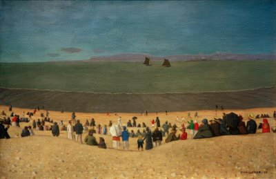 オンフルールのビーチ 作： Felix Edouard Vallotton