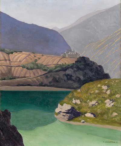 ジェロンデ湖、シエール、1919 作： Felix Edouard Vallotton