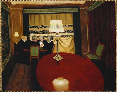 ル・ポーカー 作： Felix Edouard Vallotton