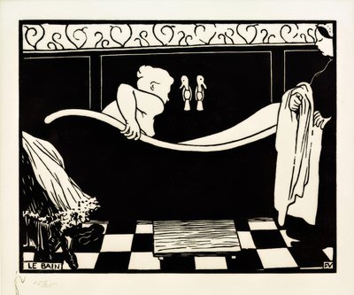 お風呂 作： Felix Edouard Vallotton