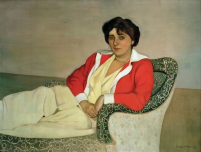 赤いセーター 作： Felix Edouard Vallotton