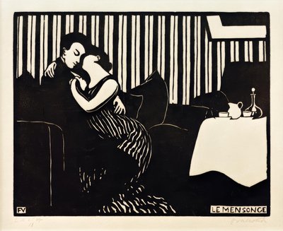 うそ 作： Felix Edouard Vallotton