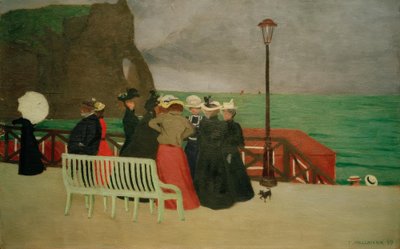 エトルタの掲示板 作： Felix Edouard Vallotton