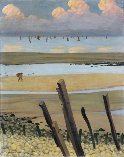 ヴィラービルの干潮、1922 作： Felix Edouard Vallotton