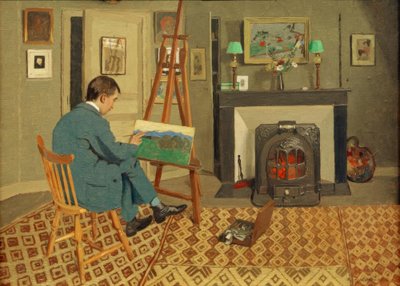 義父のスタジオにいるマックスロドリゲスエンリケス 作： Felix Edouard Vallotton