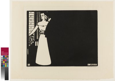 お金、親密さからのプレート5、1898 作： Felix Edouard Vallotton