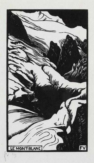 モンブラン、1892年 作： Felix Edouard Vallotton