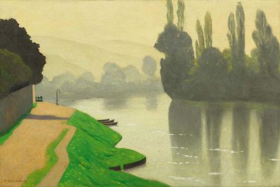 アンデリスの朝の霧、1917年。 作： Felix Edouard Vallotton