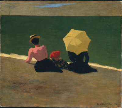 浜辺、1899年 作： Felix Edouard Vallotton