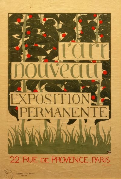 プラカットフールラールヌーボー 作： Felix Edouard Vallotton