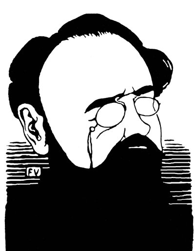 エミール・ゾラ (1840-1902)、フランスの作家の肖像。 Felix Edouard Vallotton (1865-1925) による彫刻 作： Felix Edouard Vallotton