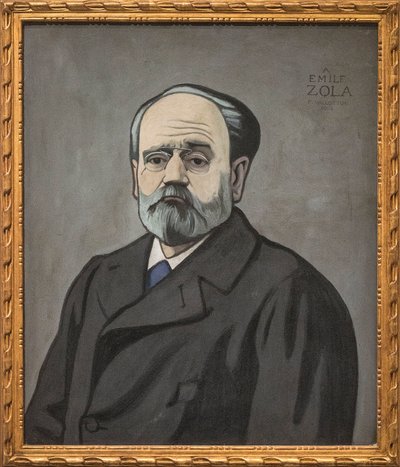 エミール・ゾラの肖像 作： Felix Edouard Vallotton