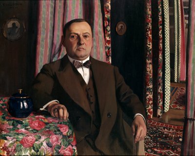 ジョルジュ・ハーセンの肖像、1913 作： Felix Edouard Vallotton