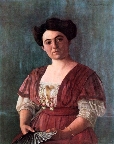 ハーセン夫人の肖像、1908年。 作： Felix Edouard Vallotton