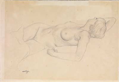 リクライニングヌード 作： Felix Edouard Vallotton