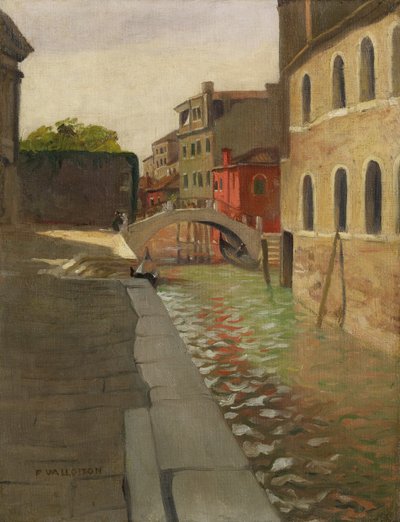 リオデッラサルーテ、ヴェネツィア、1902年頃 作： Felix Edouard Vallotton