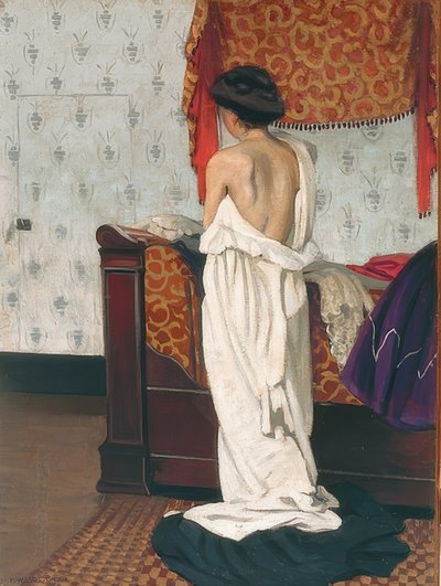 インテリアでバック行為。 1902 作： Felix Edouard Vallotton