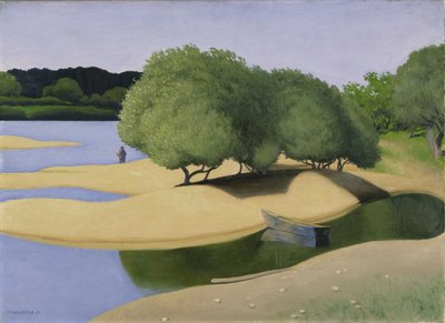 ロワール川の砂州 作： Felix Edouard Vallotton