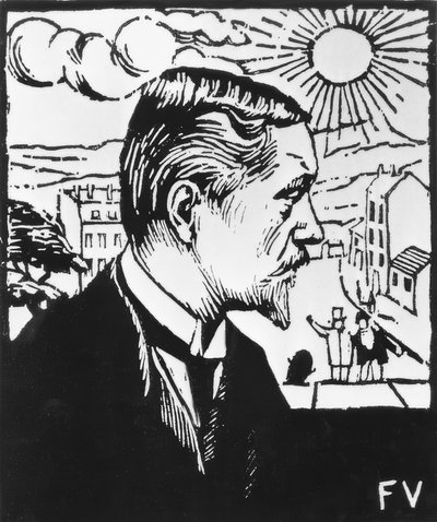自画像 作： Felix Edouard Vallotton