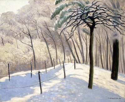 ブローニュの森の雪景色;ブローニュの森の雪景色1905 作： Felix Edouard Vallotton