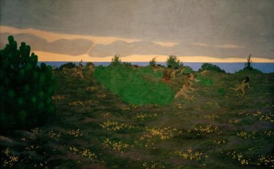 古代の夜 作： Felix Edouard Vallotton