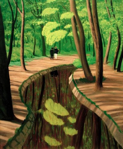 スーボワ、ブローニュの森 作： Felix Edouard Vallotton