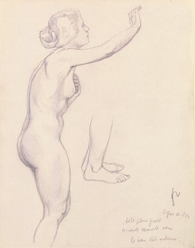 ペルセウスとアンドロメダのための研究、1918 作： Felix Edouard Vallotton