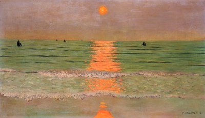 日没、1913 作： Felix Edouard Vallotton