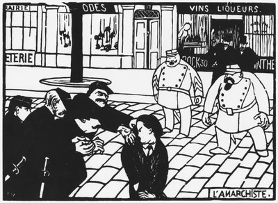 アナキスト、1892 作： Felix Edouard Vallotton
