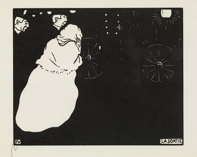 出発、1895 作： Felix Edouard Vallotton