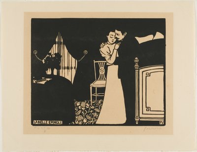 The Fine Pin、Intimacys のプレート 3 作： Felix Edouard Vallotton