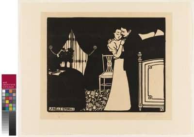 ファインピン、「Intimacies」からのプレート3、1898 作： Felix Edouard Vallotton