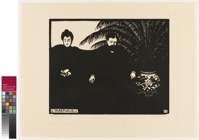 修復不可能な、「Intimacies」からのプレート10、1898 作： Felix Edouard Vallotton