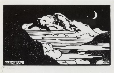 ユングフラウ、1892 作： Felix Edouard Vallotton