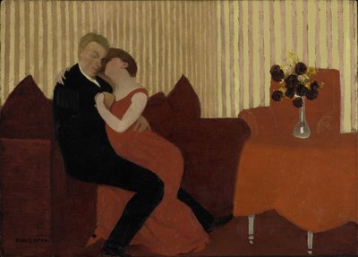 嘘 嘘、1897年。 作： Felix Edouard Vallotton