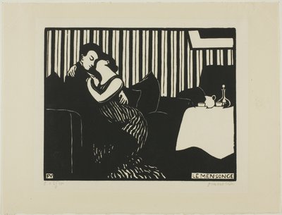 The Lie、Intimacys のプレート 1 作： Felix Edouard Vallotton
