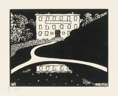 夜 作： Felix Edouard Vallotton
