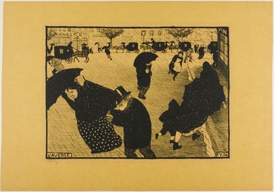 にわか雨 作： Felix Edouard Vallotton